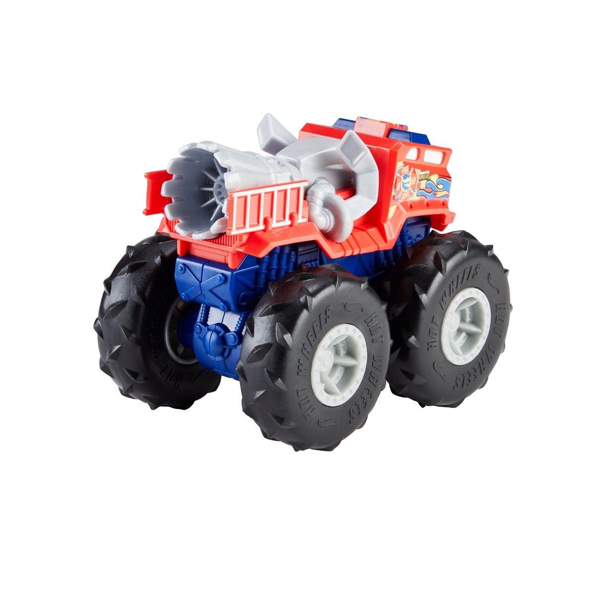 MATTEL Hot Wheels - Véhicule Monster Trucks 1/43 - 5 alarm