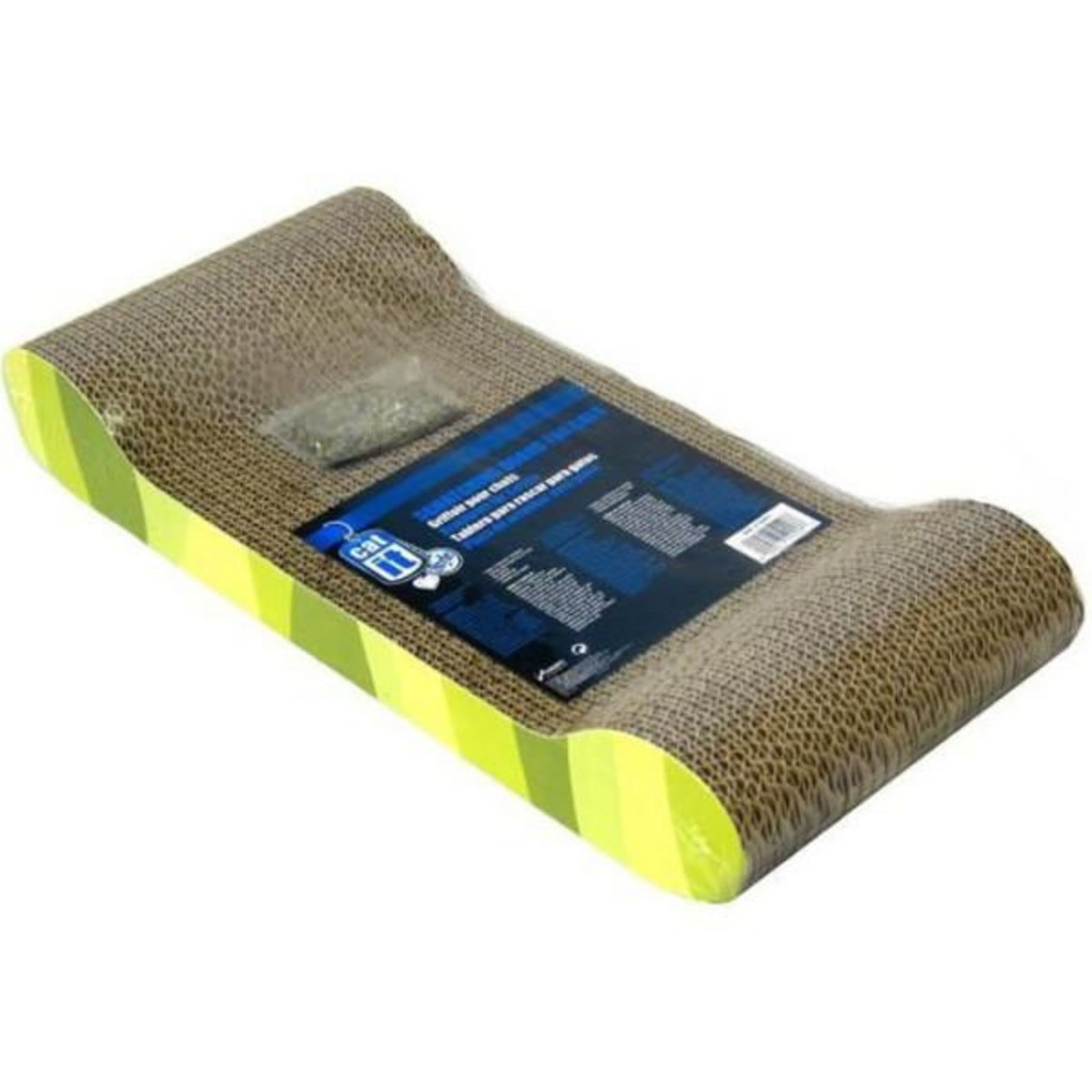 MARKET24 Griffoir carton ondulé 49x22x75 cm zebre vert