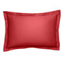 Voir la diapositive 2 : DODO Taie d'oreiller Partition Satin de coton Coloris Rouge