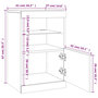 Voir la diapositive 6 : VIDAXL Buffet avec lumieres LED chene marron 41x37x67 cm