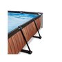 Voir la diapositive 6 : EXIT TOYS Piscine tubulaire Wood rectangulaire 2,20 x 1,50 x 0,65 m avec dôme - Exit Toys