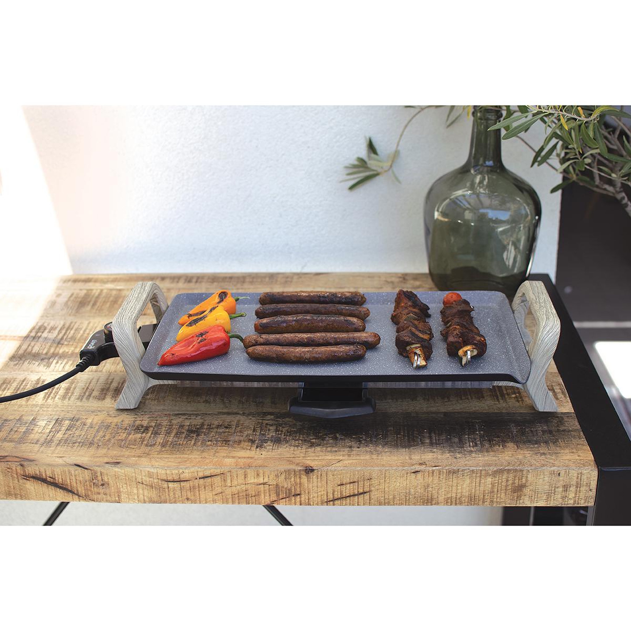 Voir la diapositive 5 : LIVOO Plancha électrique 1800w 46x26cm nature - doc214