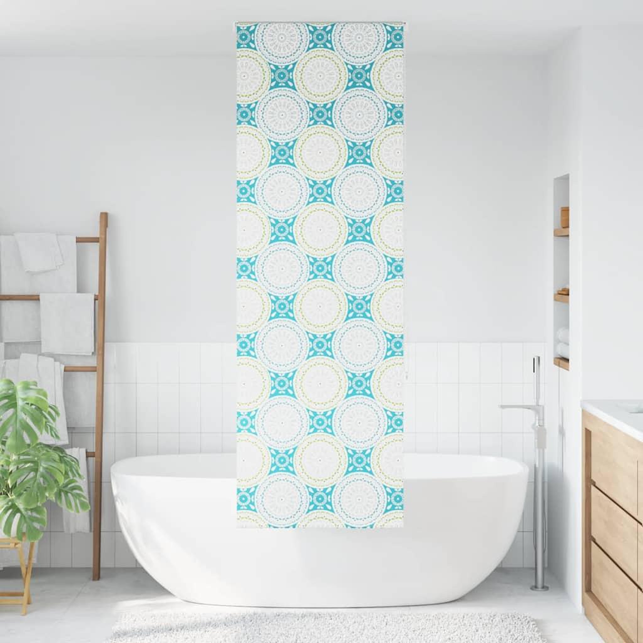 Voir la diapositive 2 : VIDAXL Store enrouleur de douche 70x240 cm largeur du tissu 66 cm