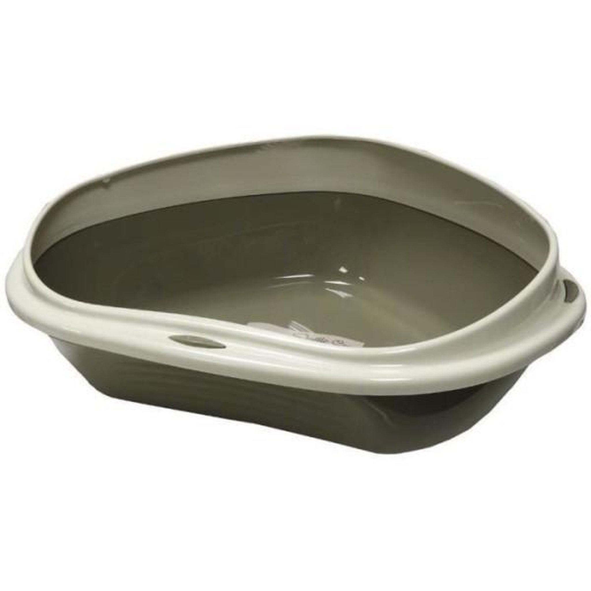 Voir la diapositive 3 : AIME AIME Bac a litiere d'angle + Rebord - 58 x 48 x 20,5 cm - Pour chat