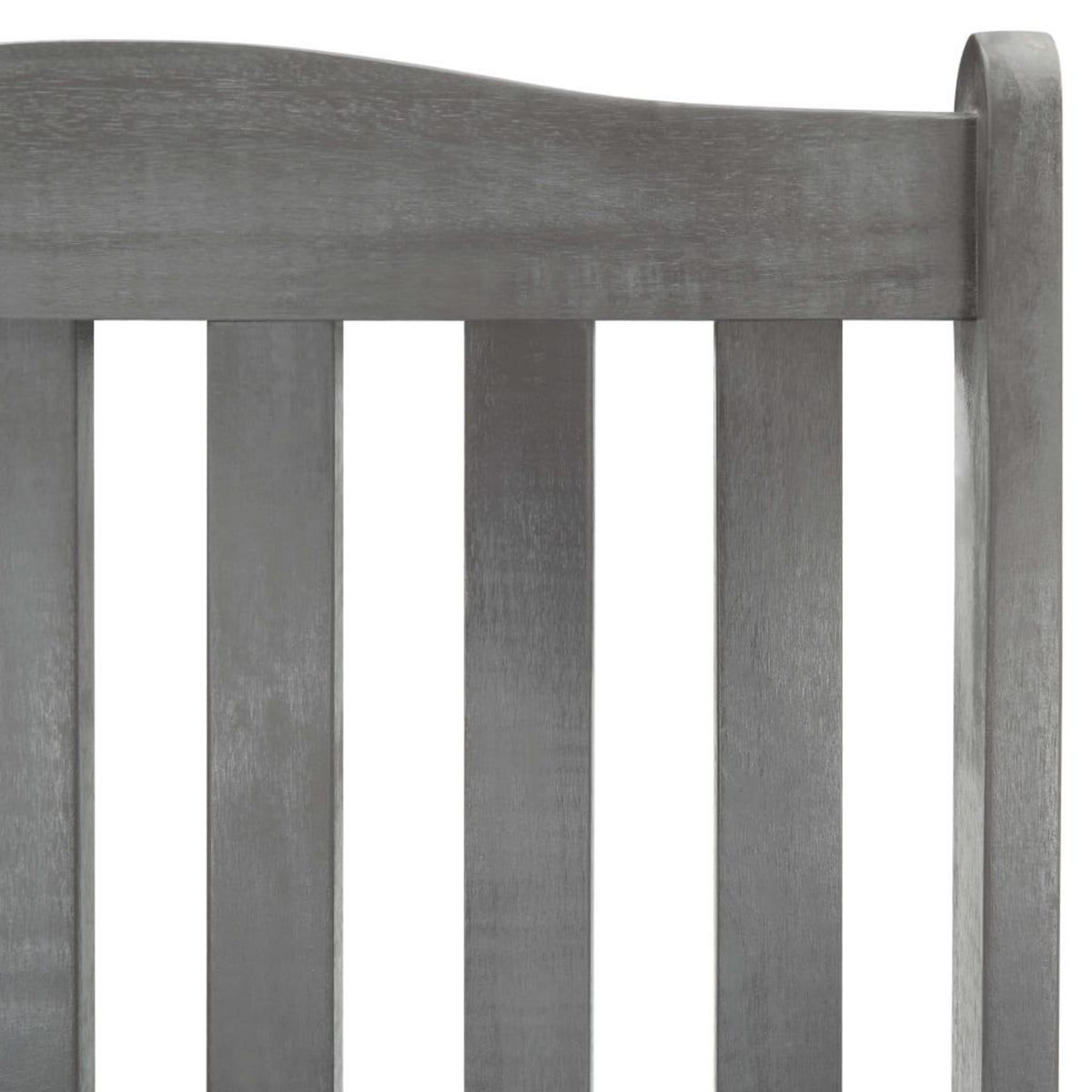 VIDAXL Chaise a bascule avec coussins Gris Bois d'acacia massif