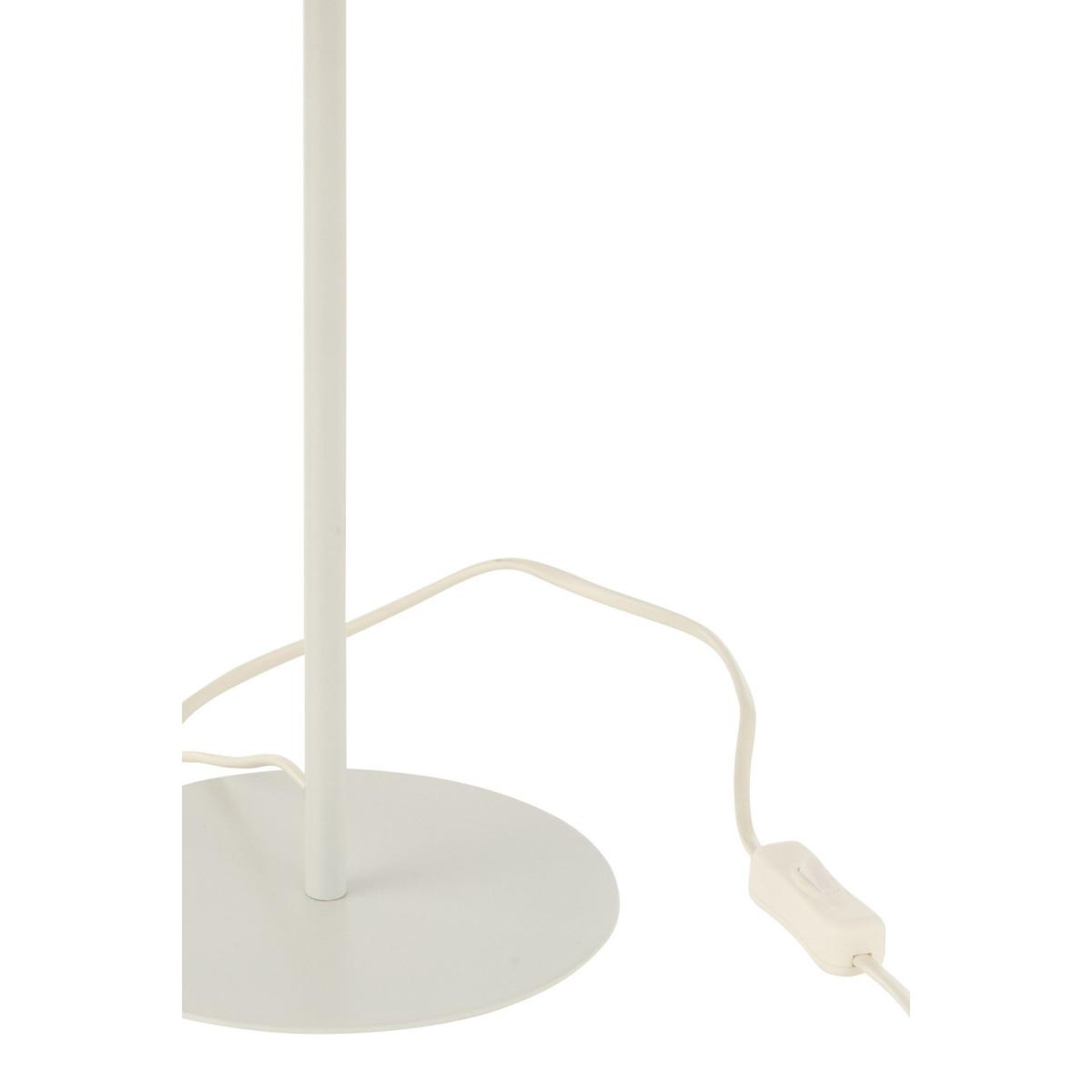 Voir la diapositive 5 : J-LINE Lampe à poser en rotin  preston  50cm naturel & blanc