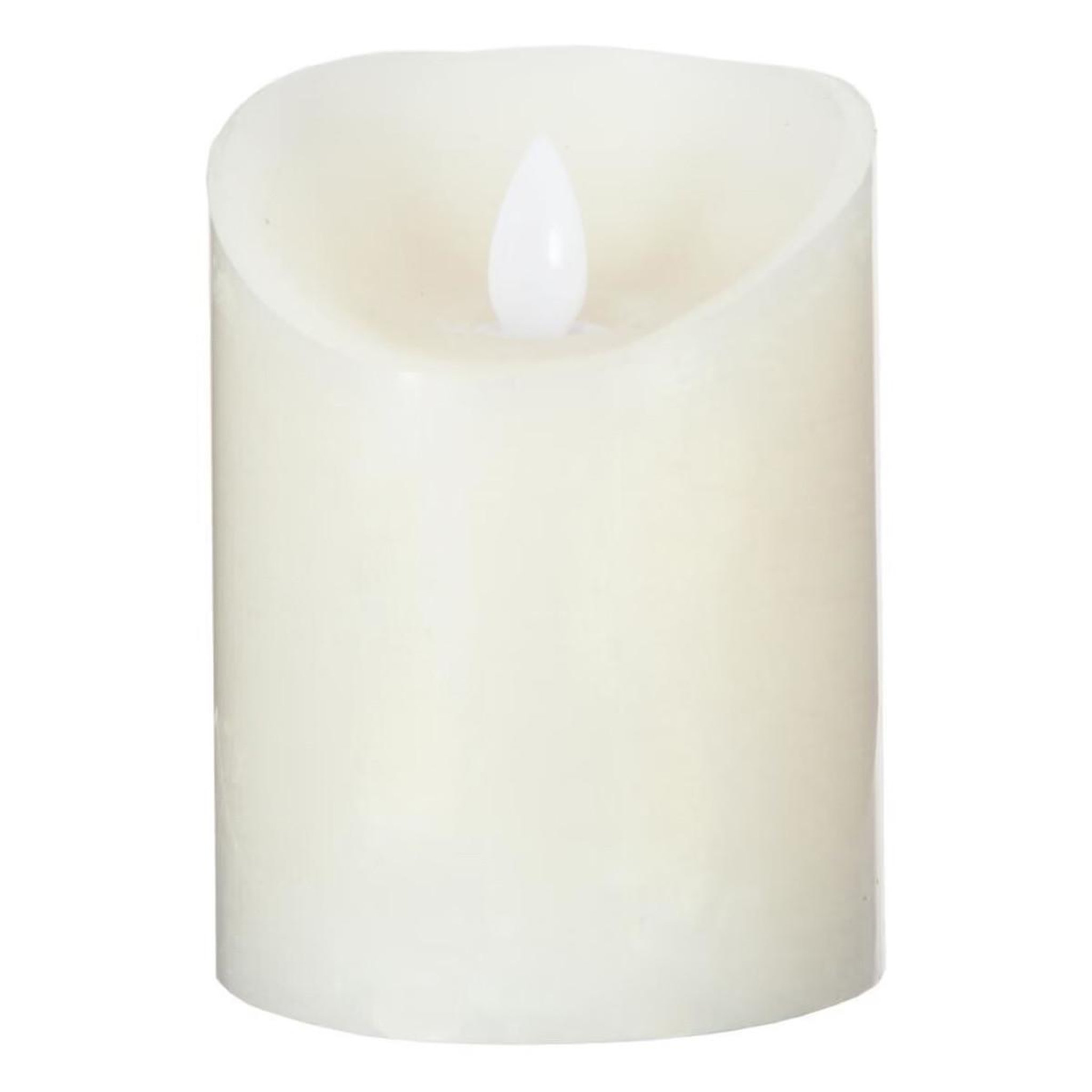 COMPTOIR DE LA BOUGIE Bougie Led Flamme Vacillante  Vela  205g Blanc