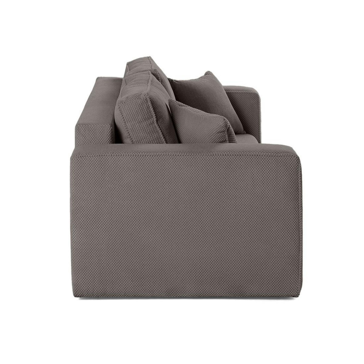 BEST MOBILIER Topaze - canapé droit 2 places - en velours texturé