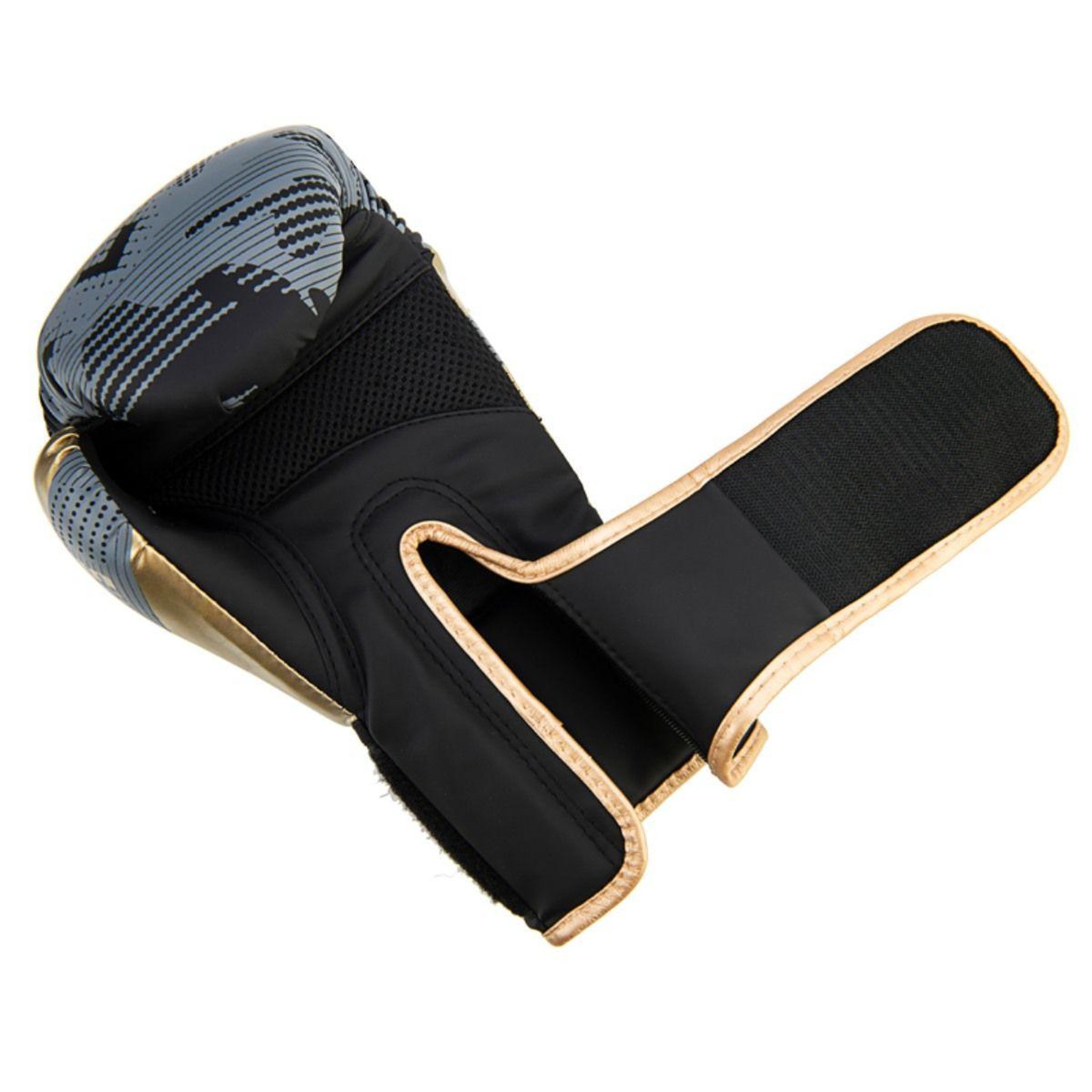 Voir la diapositive 4 : DE FAUGERES Set d'Entrainement Gants, Patte d'Ours & Pao  Boxe  10oz Gris & Or
