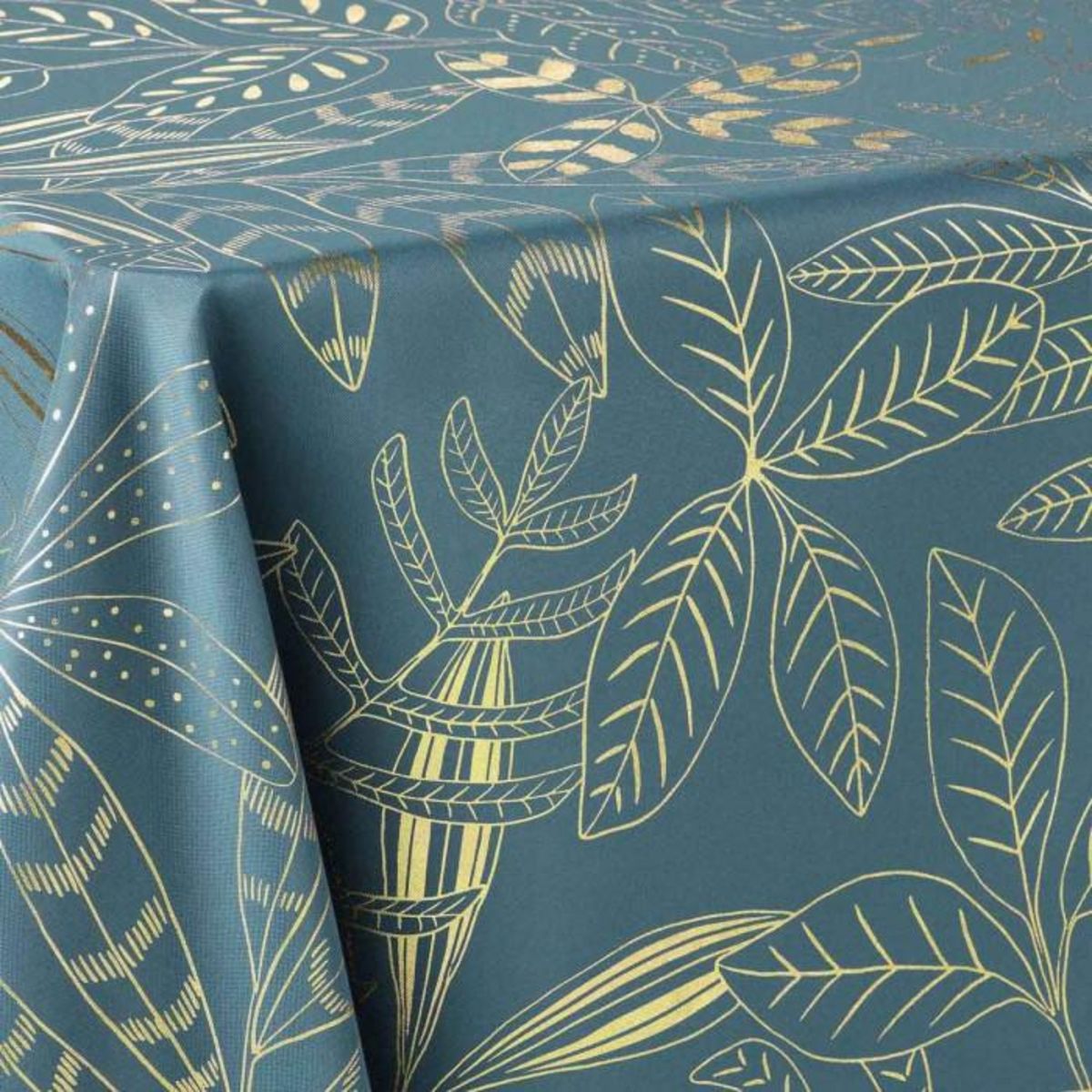 Paris Prix Nappe Imprimée Déco  Belflor  150x240cm Émeraude