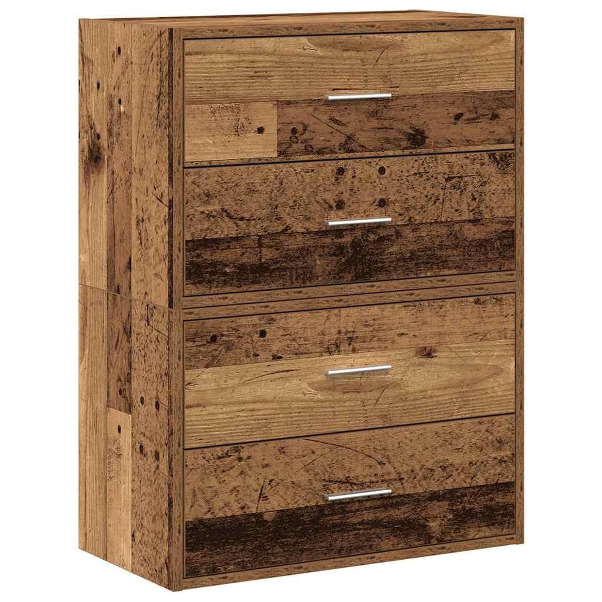 Voir la diapositive 2 : VIDAXL Armoires avec 2 tiroirs 2 pcs vieux bois bois d'ingenierie