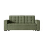 Voir la diapositive 4 : CONCEPT USINE Canapé 3 places convertible vert velours côtelé NOHO