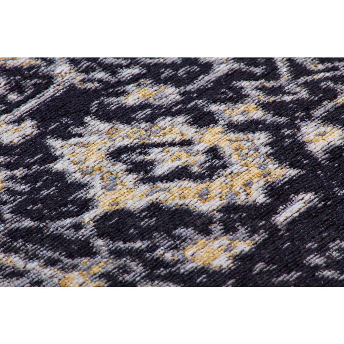Paris Prix Tapis Jacquard à Poils Courts  Blaze  Bleu