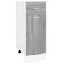 Voir la diapositive 2 : VIDAXL Armoire de plancher a tiroir Sonoma gris 30x46x81,5 cm