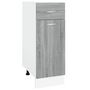 Voir la diapositive 2 : VIDAXL Armoire de plancher a tiroir Sonoma gris 30x46x81,5 cm