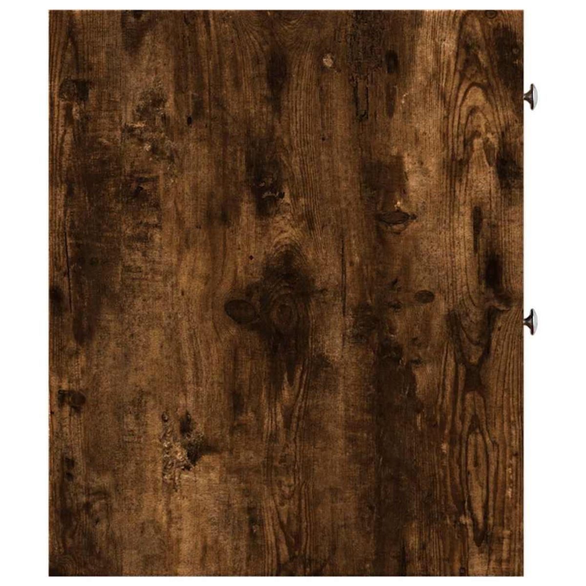 VIDAXL Armoire de salle de bain etroite avec roulettes chene fume