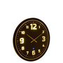 Voir la diapositive 4 : Paris Prix Horloge Murale à LED  Nita  70cm Noir & Jaune