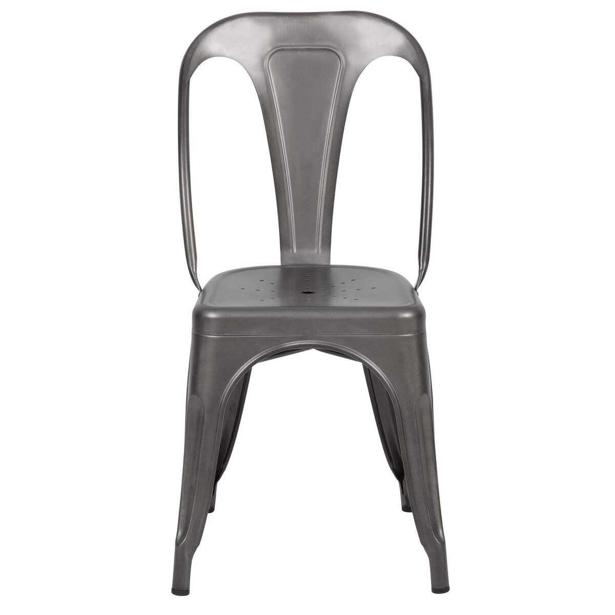 Rendez vous déco Lot de 2 chaises en métal chromé - Indus