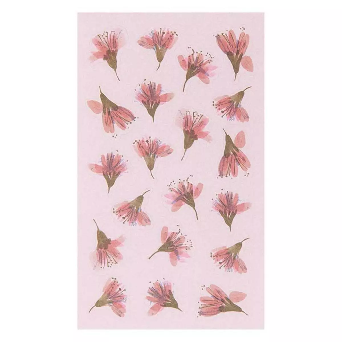 RICO DESIGN Stickers floraux - Fleurs de cerisier - 56 pièces