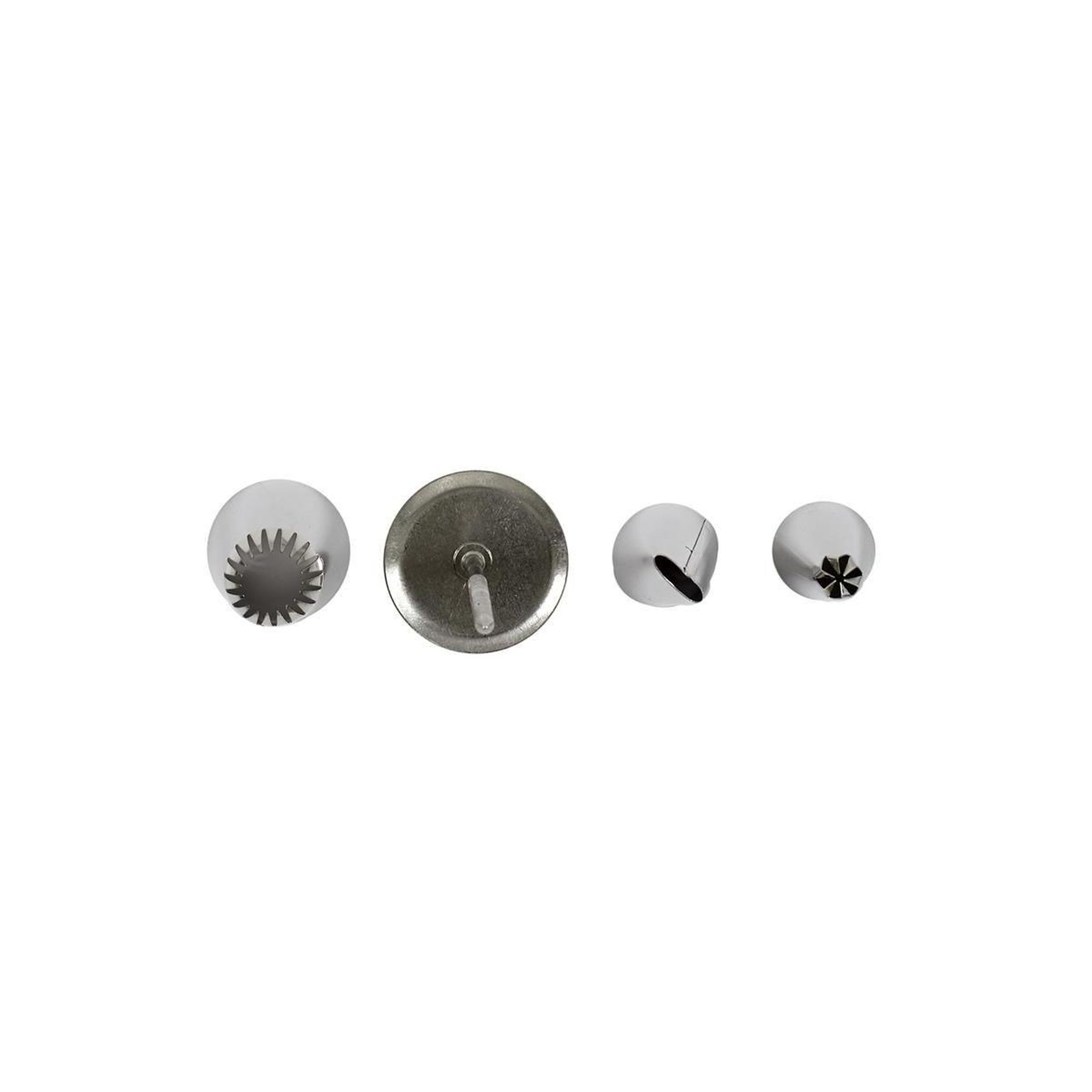 Voir la diapositive 2 : Lily Cook Lot de 50 Douilles & Accessoires  Cuisine  22cm Argent