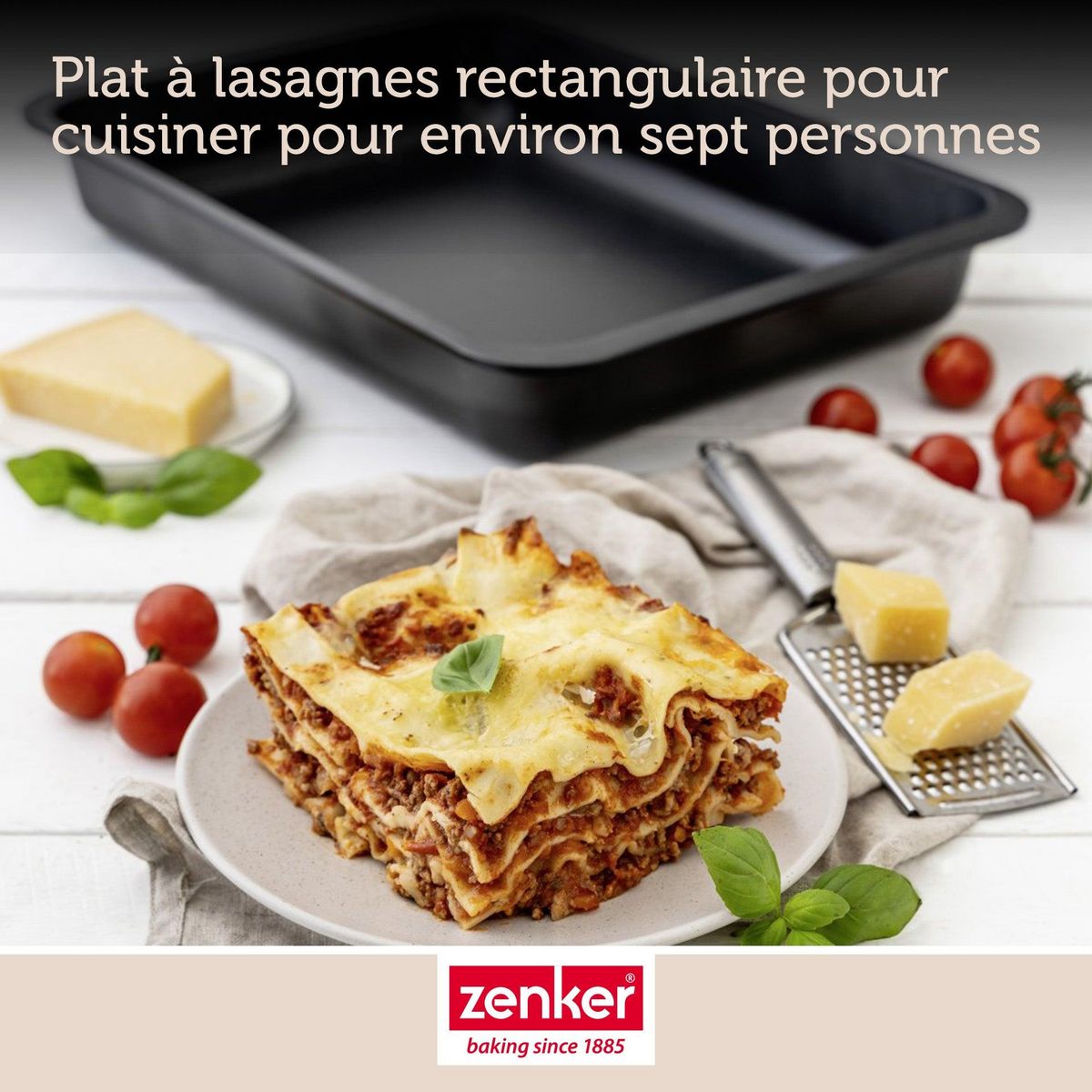 ZENKER Lot de 2 plats à lasagnes maison 36 x 27 cm Zenker Spécial Countries