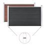 Voir la diapositive 4 : VIDAXL Piquets de cloture de sol 2 pcs pour cloture en WPC Acier 40 cm