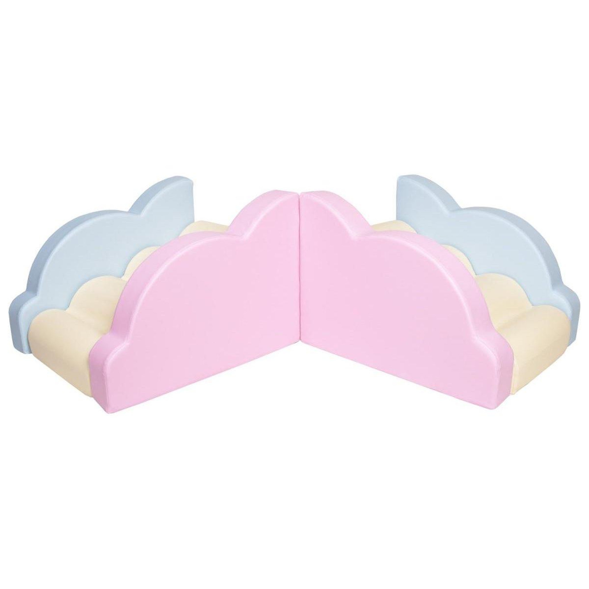 Voir la diapositive 2 : VELINDA Ensemble nuage, blocs en mousse pour le jeu, crèches, écoles maternelles, jouets — rose,...