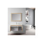 Voir la diapositive 4 : WILSA Ensemble de salle de bain bois et blanc 99 cm