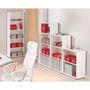 Voir la diapositive 3 : Etagère de rangement 4 niches L60cm PACO