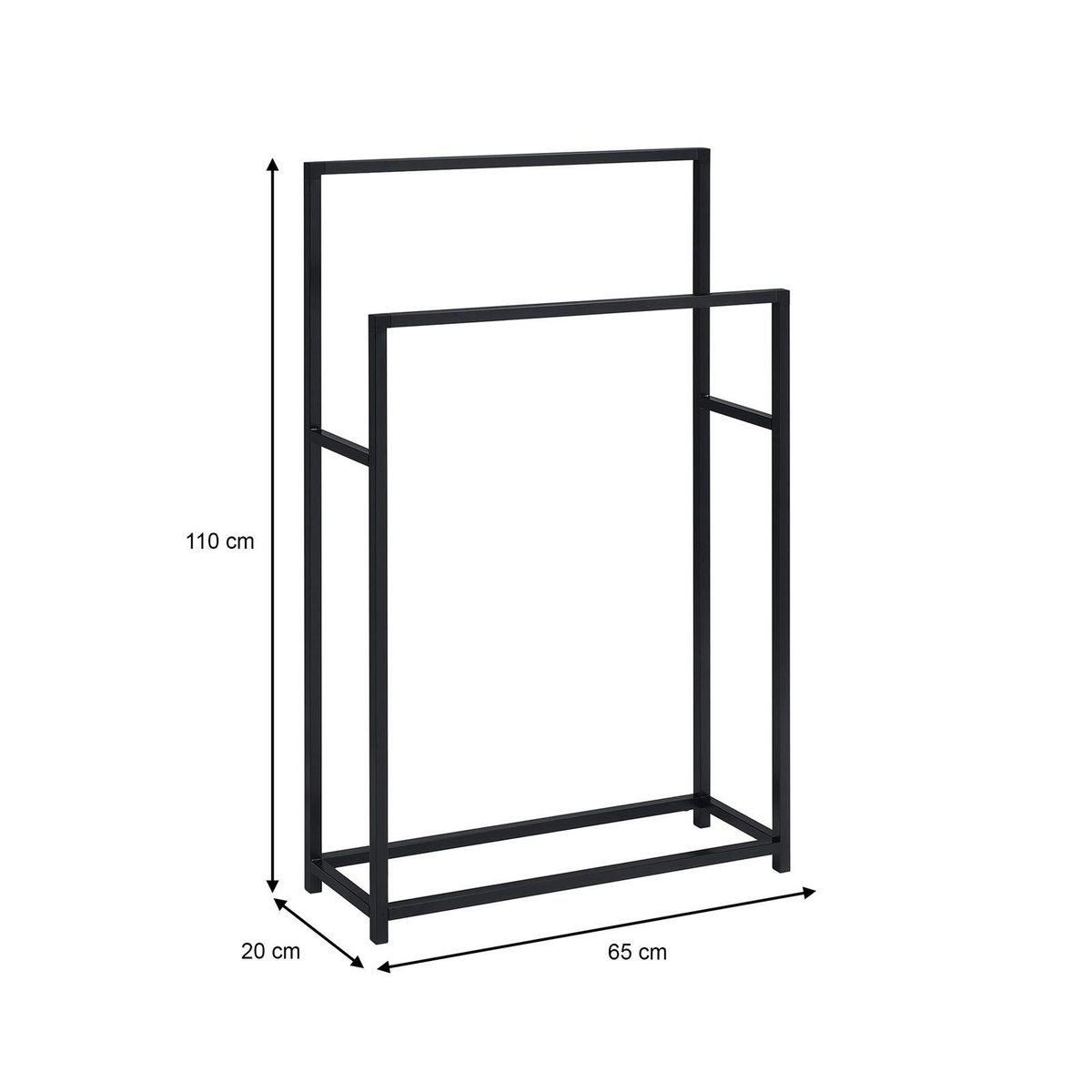 IDIMEX Porte-serviettes DALIO, en métal
