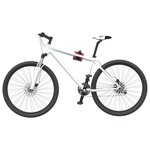 VIDAXL Support mural pour réparation de vélo pliable rouge et noir