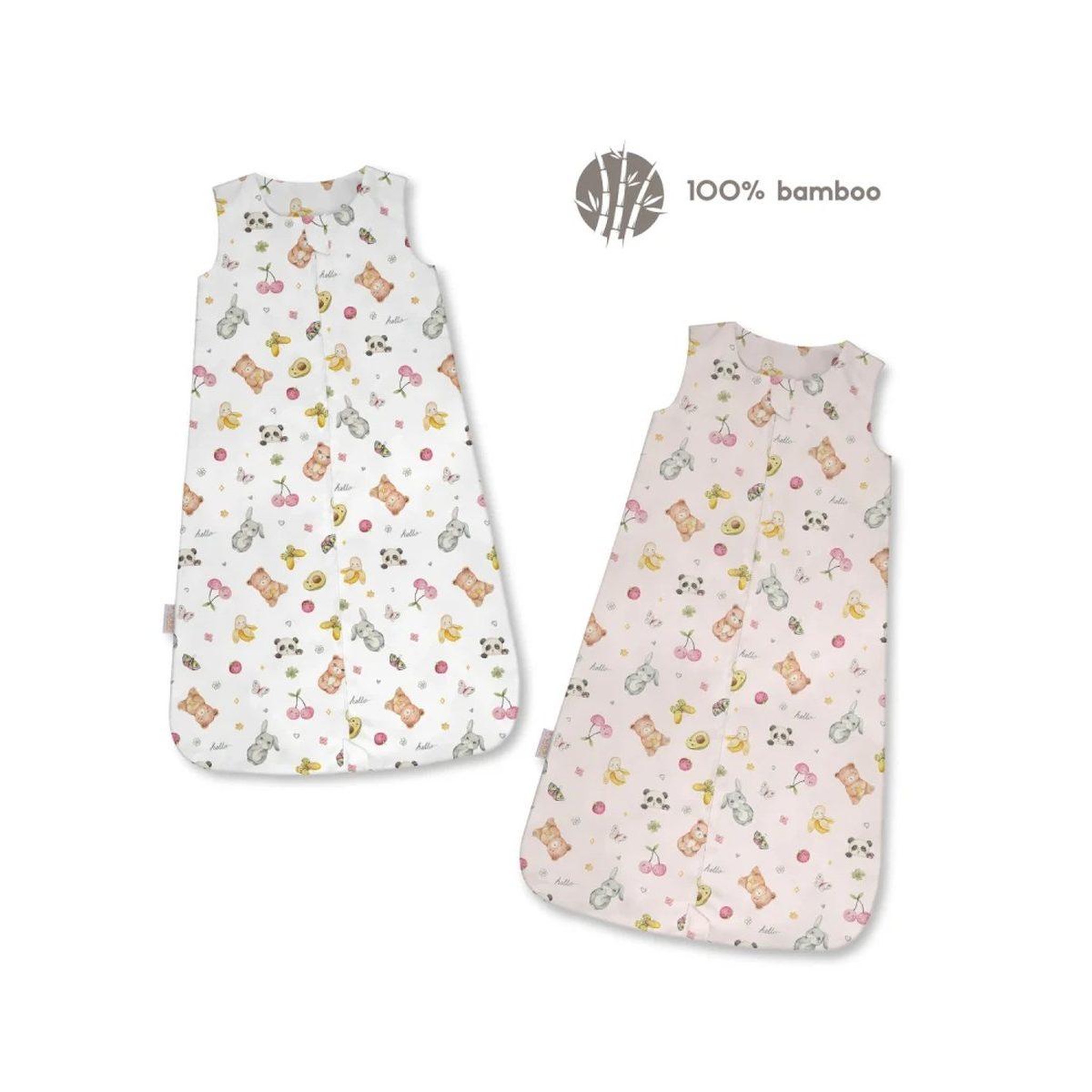 Voir la diapositive 3 : WALDIN Gigoteuse en bambou 50 × 90 cm 1,5 TOG - taille M - motif bonbons, blanc