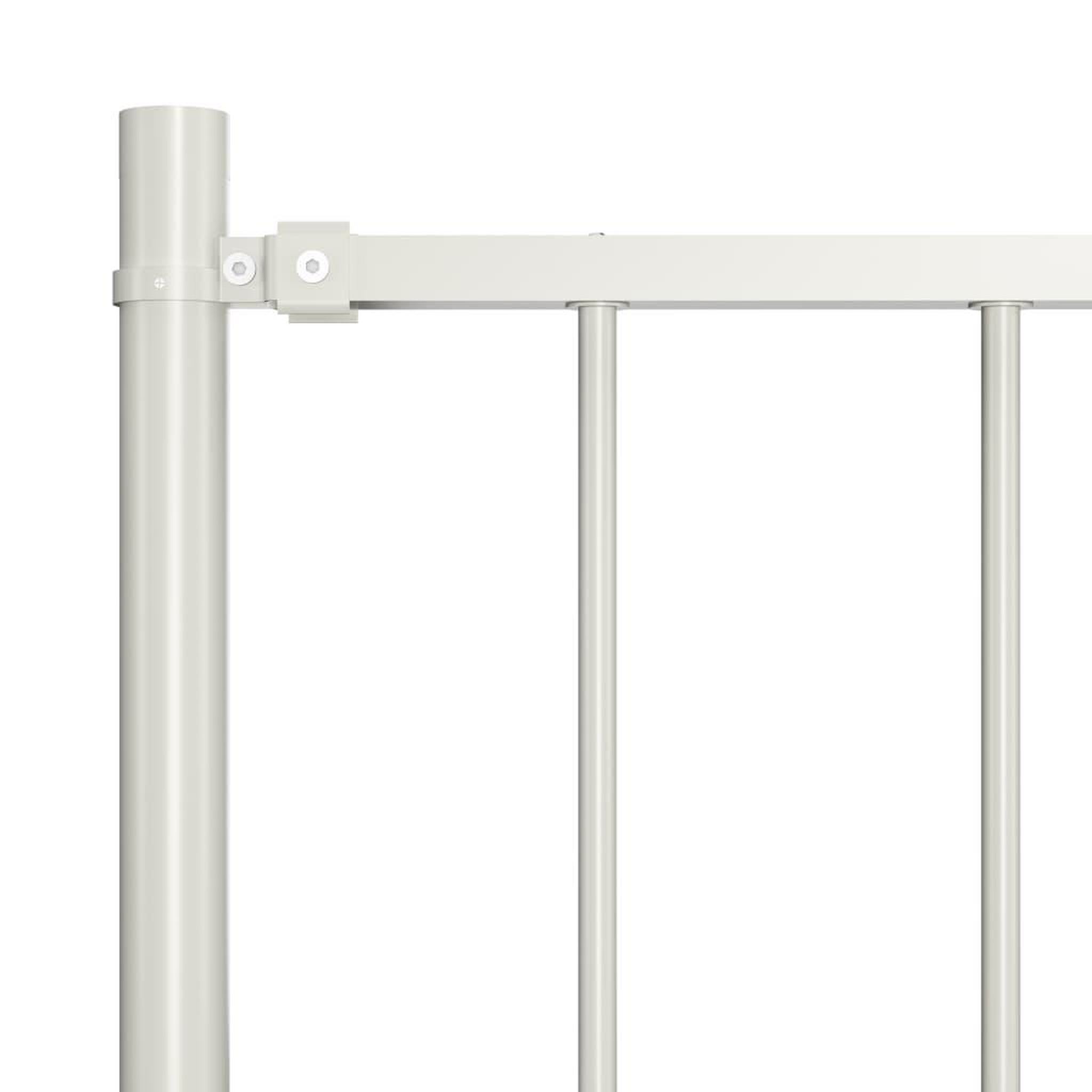 Voir la diapositive 3 : VIDAXL Panneau de cloture poteau Acier enduit poudre 1,7x0,75 m Blanc
