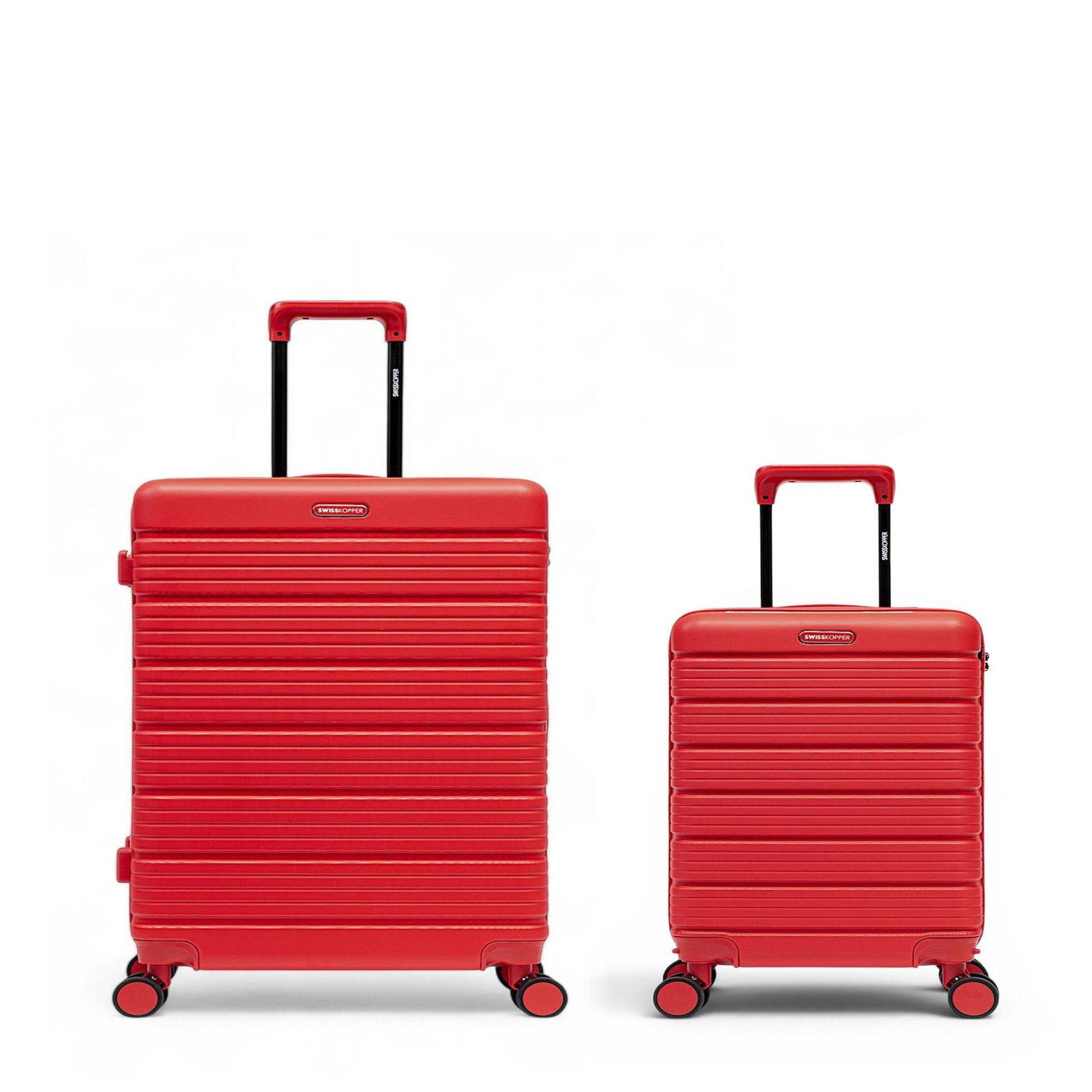SWISS KOPPER Lot de 2 Valises Rigides Grand Format et Cabine LUGANO