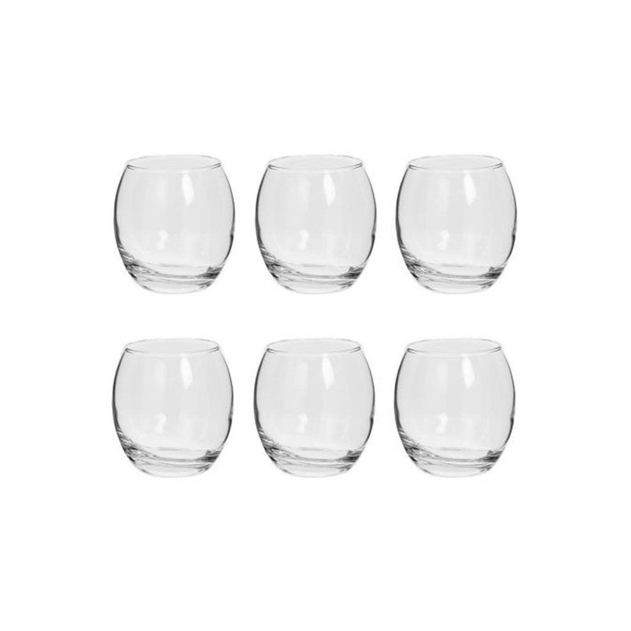 SECRET DE GOURMET Lot de 6 verres bas  cesari'eau  40cl transparent