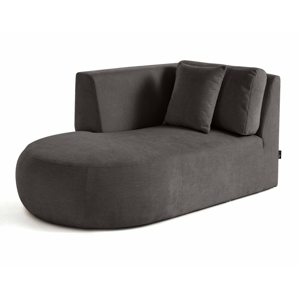 LISA DESIGN Santorini - module d'assise méridienne gauche - en tissu texturé