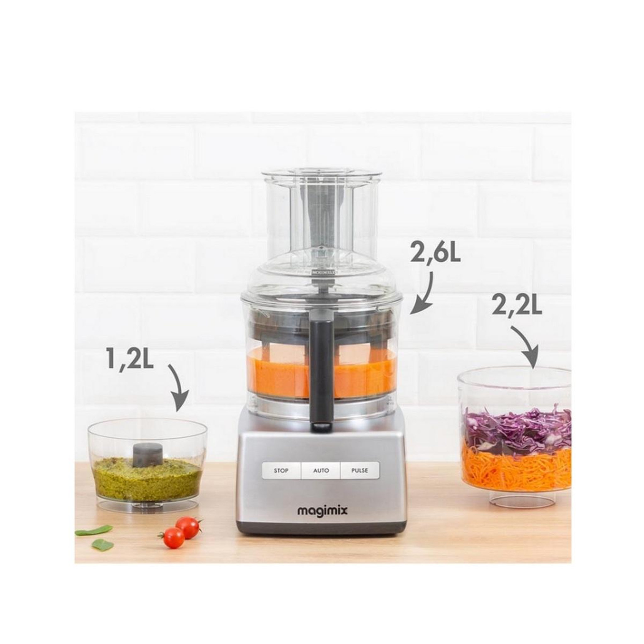 Voir la diapositive 3 : MAGIMIX Robot multifonctions 650w 2.6l - 18371F