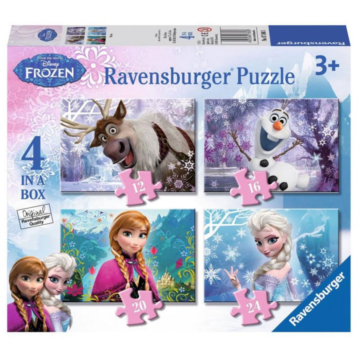 RAVENSBURGER RAVENSBURGER Disney Frozen Puzzle-Frozen, 4 in 1