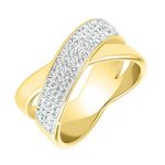 SC BOHEME Bague taille 54 SC Bohème ornée de Cristaux scintillants. Coloris disponibles : Jaune