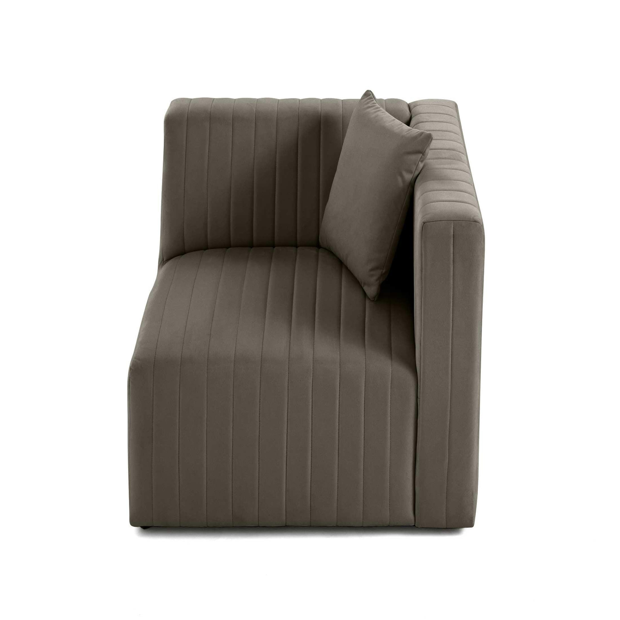 Voir la diapositive 6 : LISA DESIGN Nova - module d'assise droit - en velours
