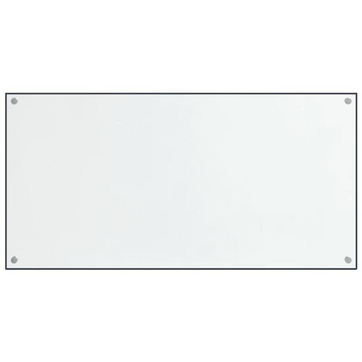 VIDAXL Dosserets de cuisine 2 pcs transparent 80x60 cm verre trempé