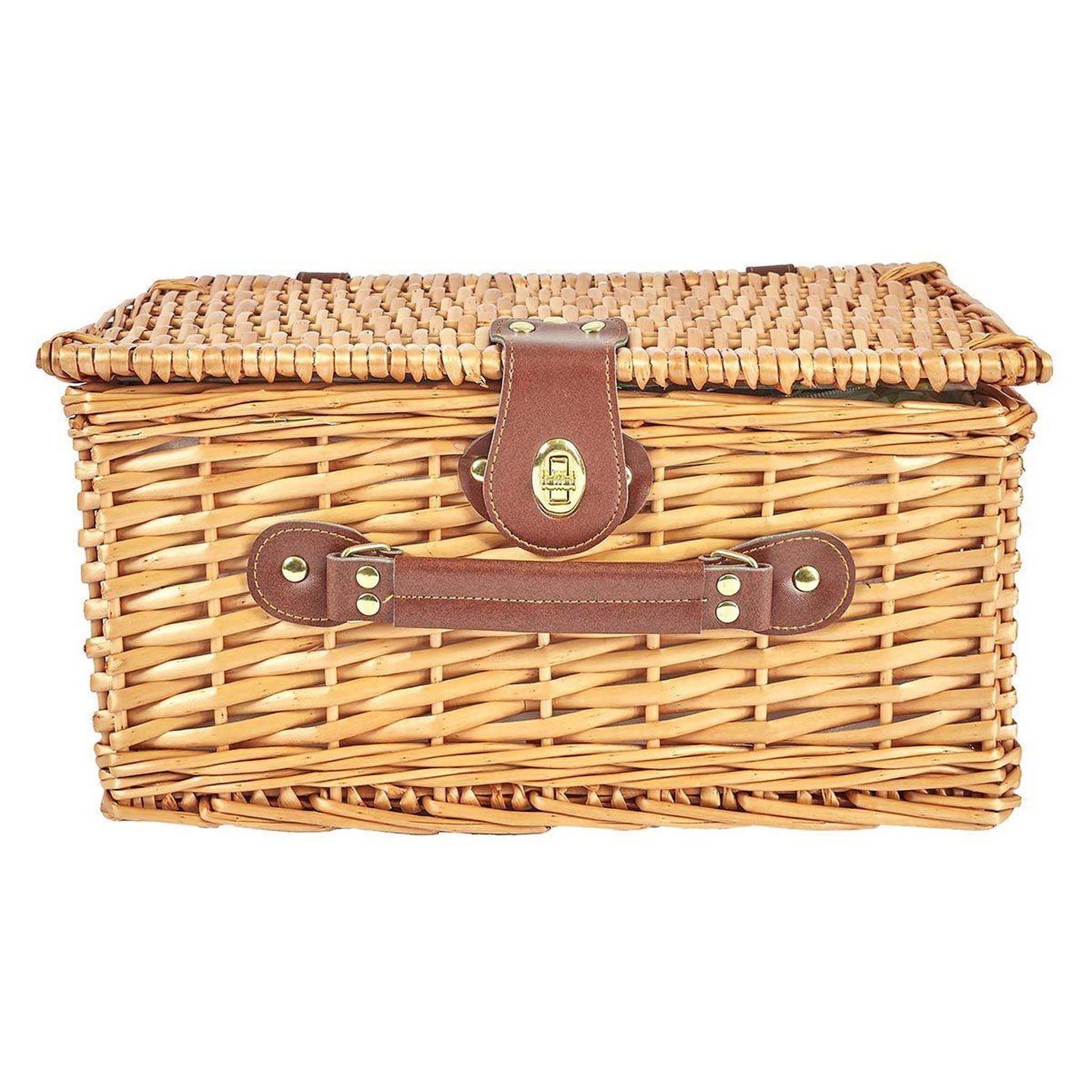 COOK CONCEPT Panier de Pique Nique  4 Personnes  38cm Marron