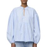 Pieces Blouse /Blanche Femme Pieces  ilia. Coloris disponibles : Bleu