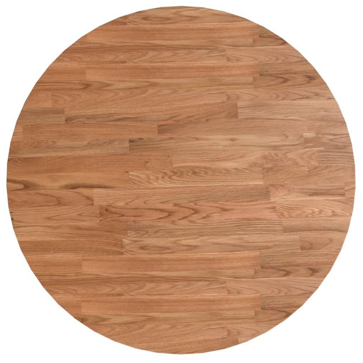 VIDAXL Dessus de table rond Marron clair Ø60x1,5 cm Bois chene traite
