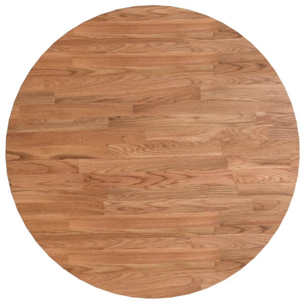 VIDAXL Dessus de table rond Marron clair Ø60x1,5 cm Bois chene traite