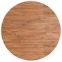 Voir la diapositive 2 : VIDAXL Dessus de table rond Marron clair Ø60x1,5 cm Bois chene traite