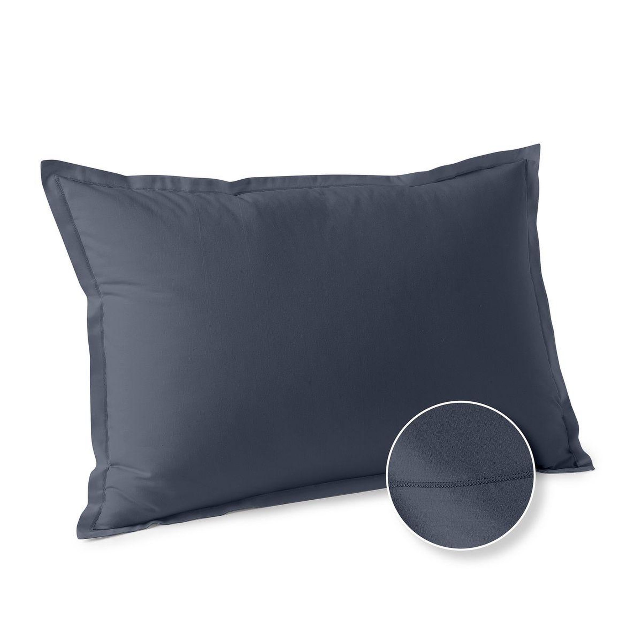 Voir la diapositive 1 : ACTUEL Taie d'oreiller unie en coton 57 fils - collection permanente