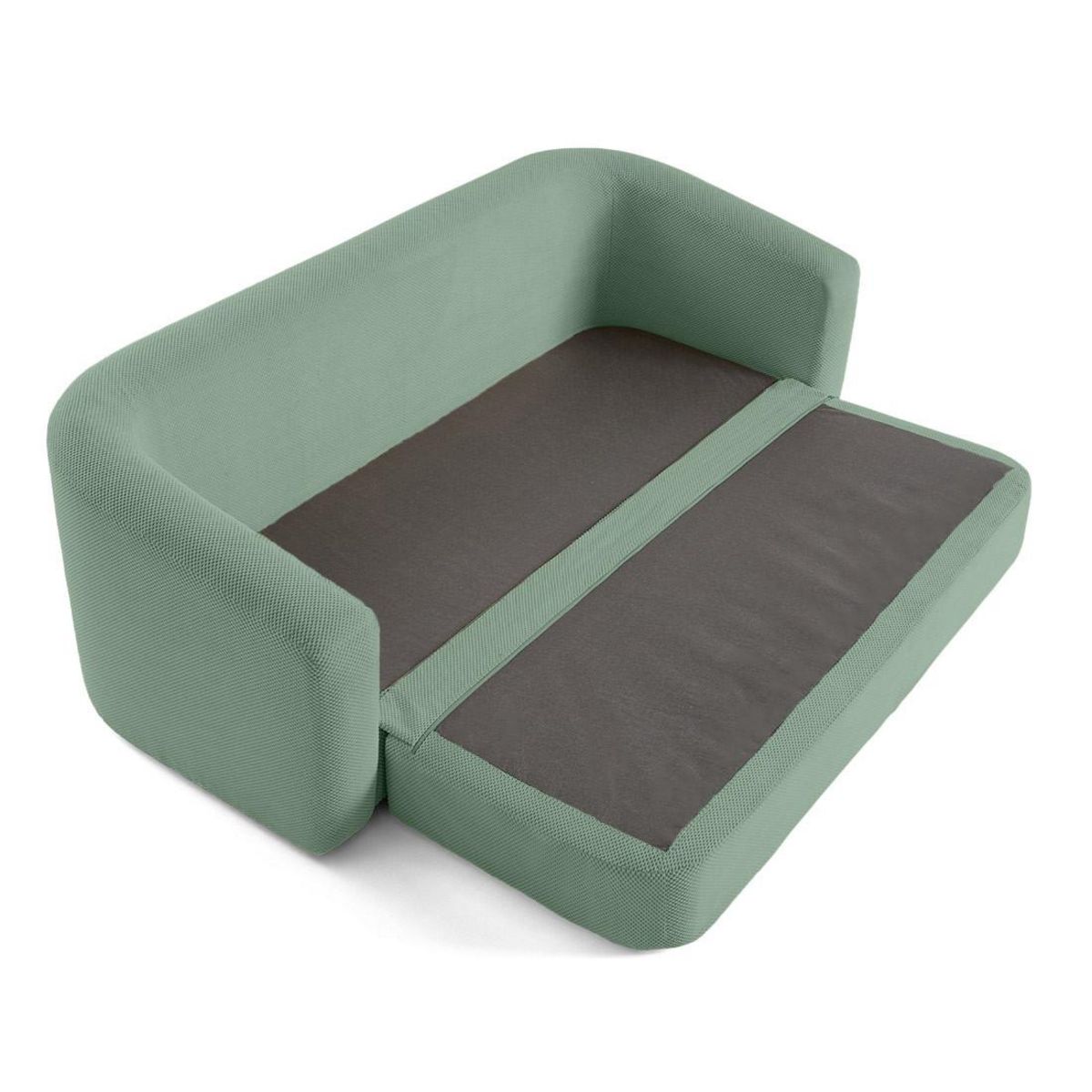 BEST MOBILIER Nuvia - canapé convertible déplimousse 3 places en velours texturé