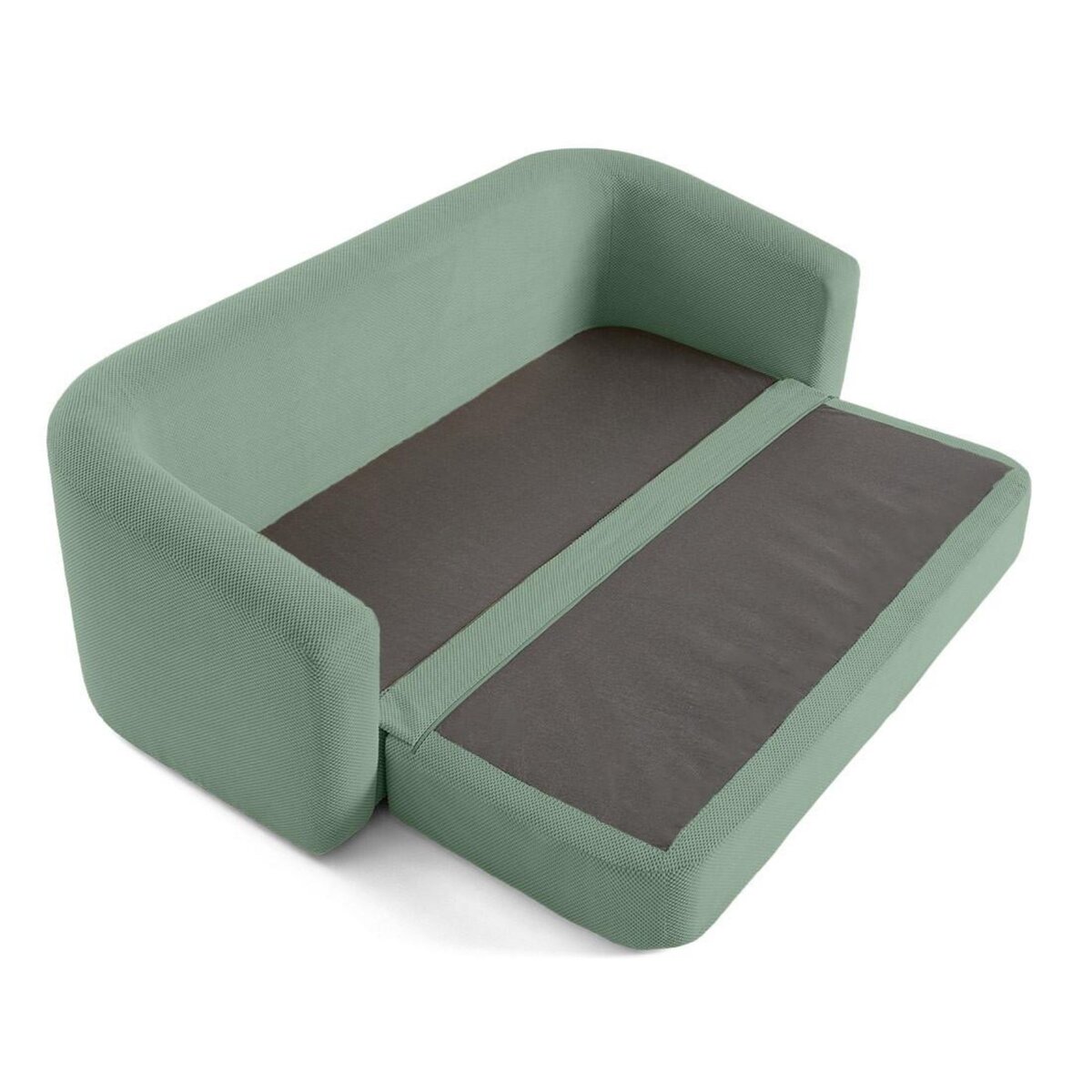 BEST MOBILIER Nuvia - canapé convertible déplimousse 3 places en velours texturé