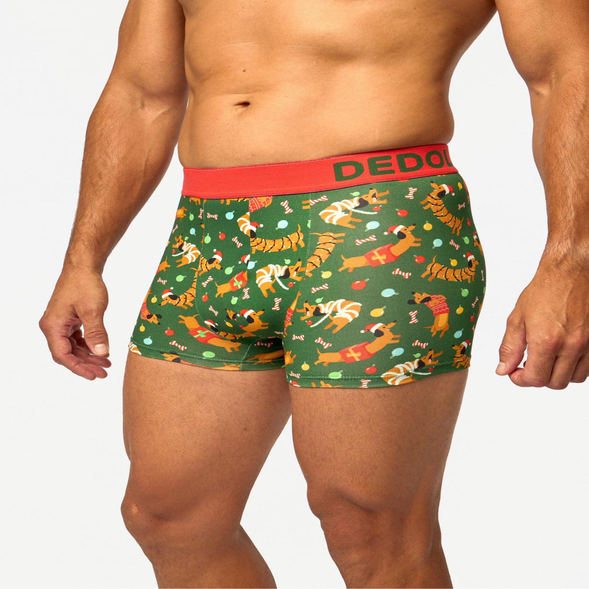 Voir la diapositive 2 : DEDOLES Boxer court homme teckel et cadeaux